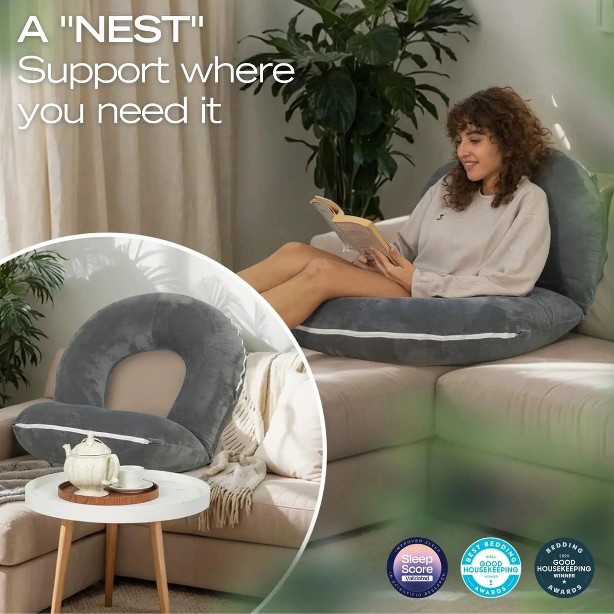Stryde Reading Pillow with Arms