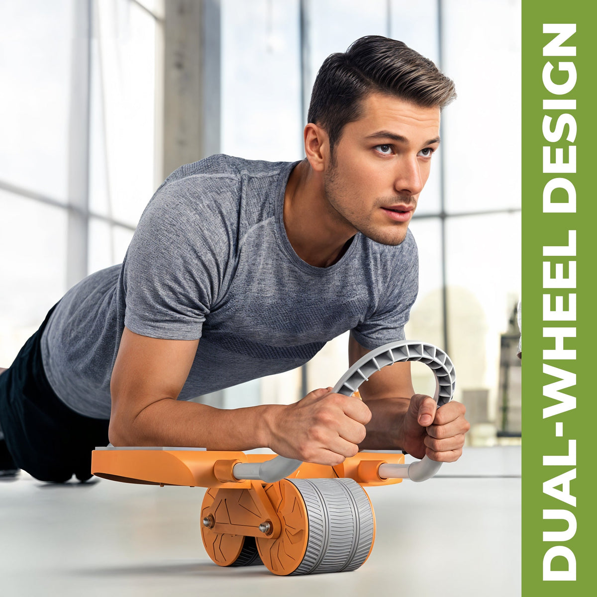 Stryde Elbow-Support Ab Roller with Timer