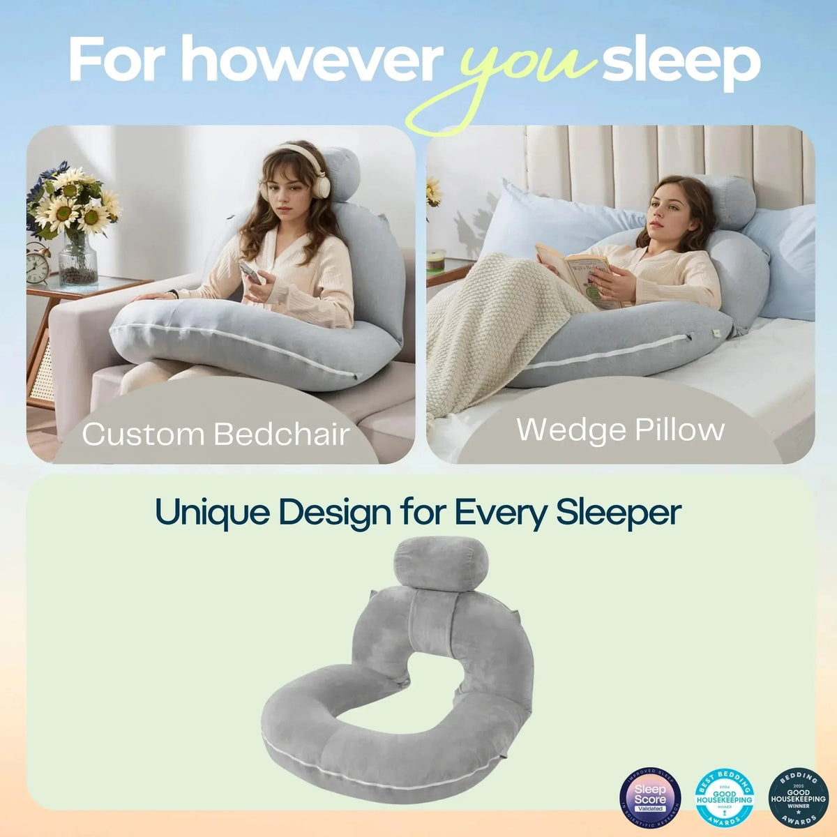 Stryde Reading Pillow with Arms