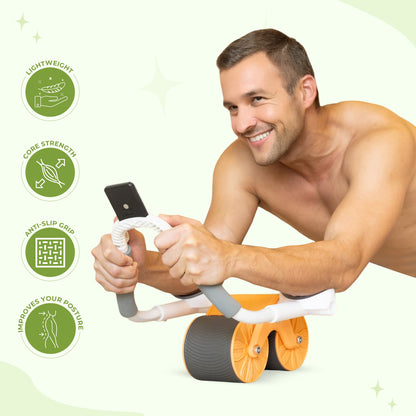 Stryde Elbow-Support Ab Roller with Timer
