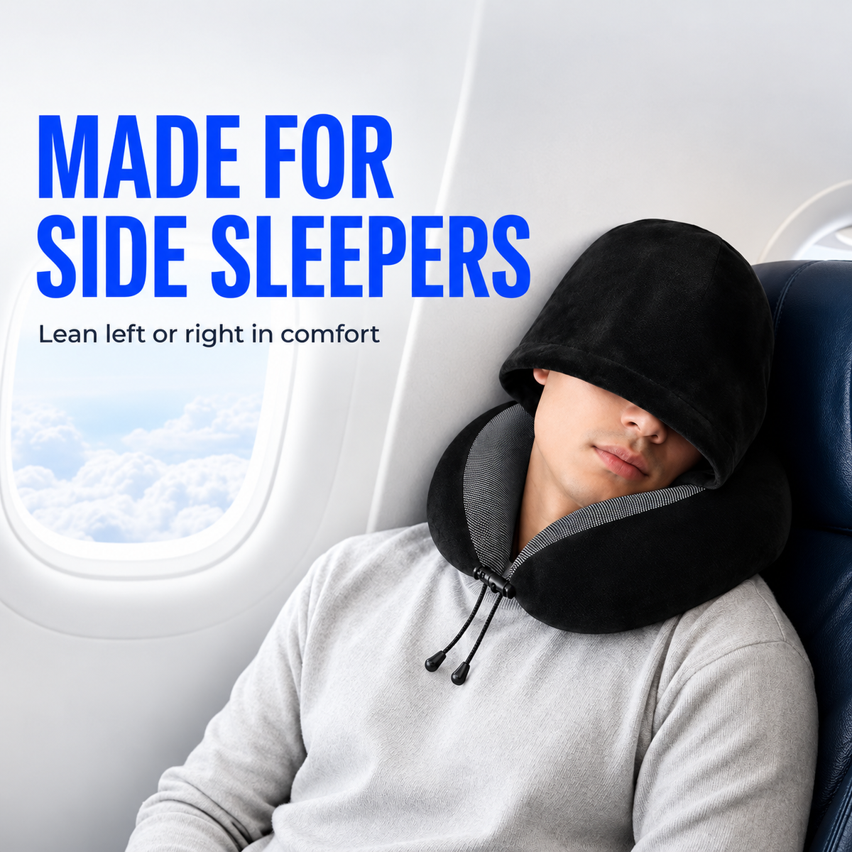 Stryde Hooded U-Shaped Travel Pillow