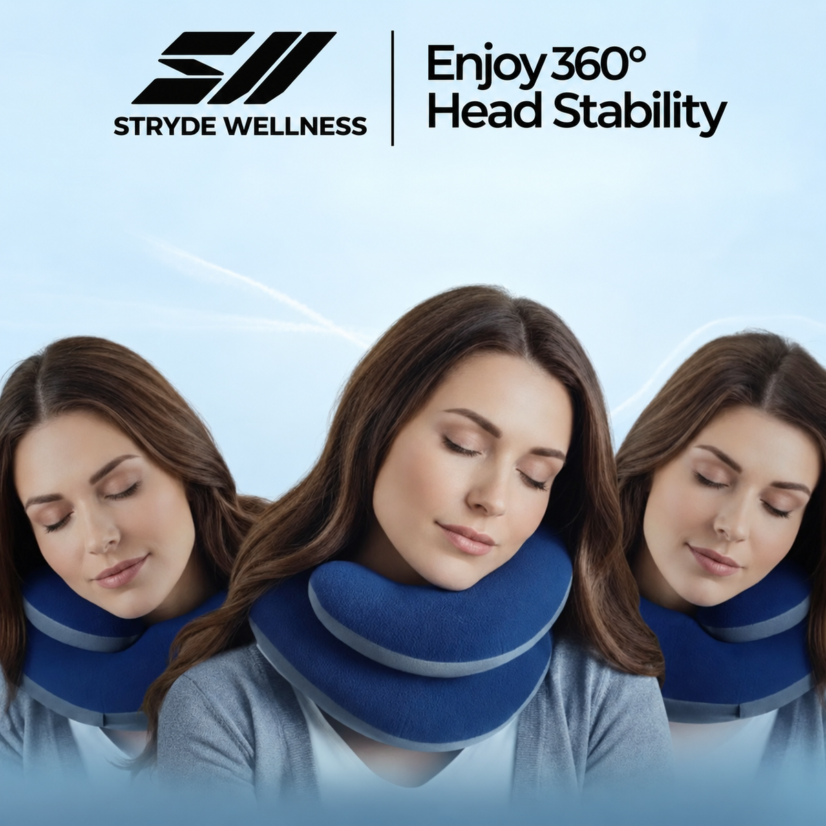 Stryde Double-Support Travel Neck Pillow