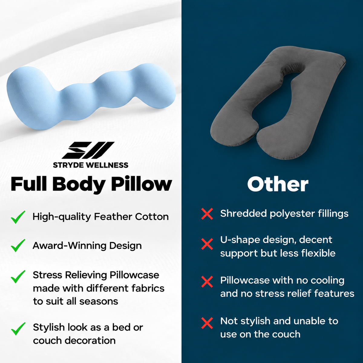 Stryde Dino Full Body Pillow