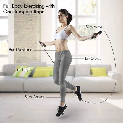 Skipping Rope – Adjustable Steel Wire Speed Rope with Ball Bearings