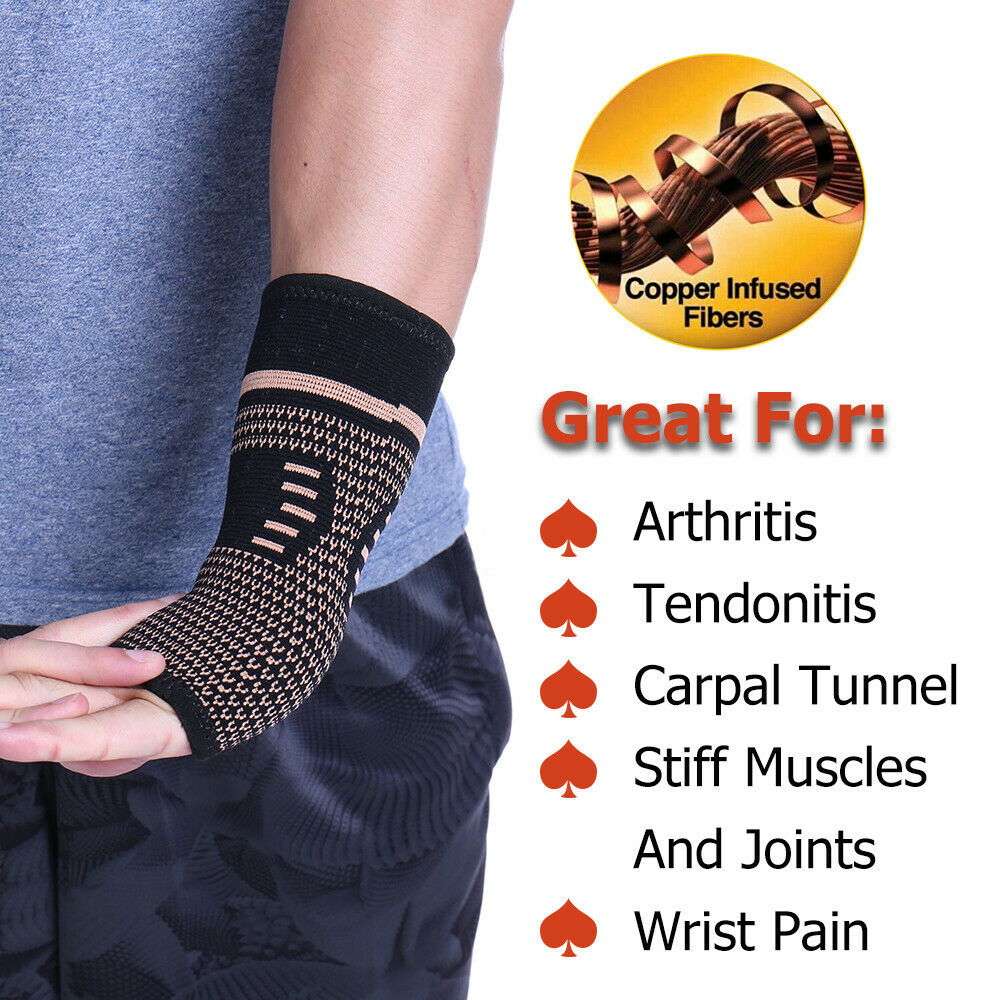 Stryde Copper Wrist and Hand Compression Brace
