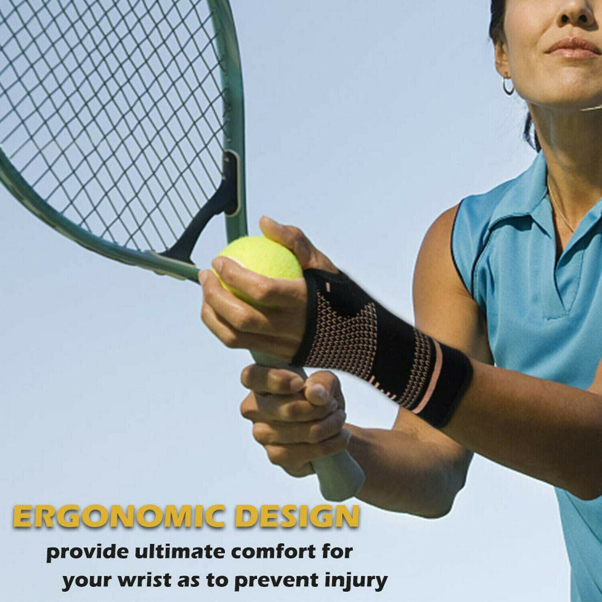 Stryde Copper Wrist and Hand Compression Brace