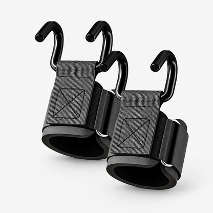 Stryde Power Lifting Hooks with Wrist Wraps