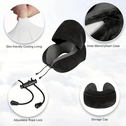 Stryde Hooded U-Shaped Travel Pillow