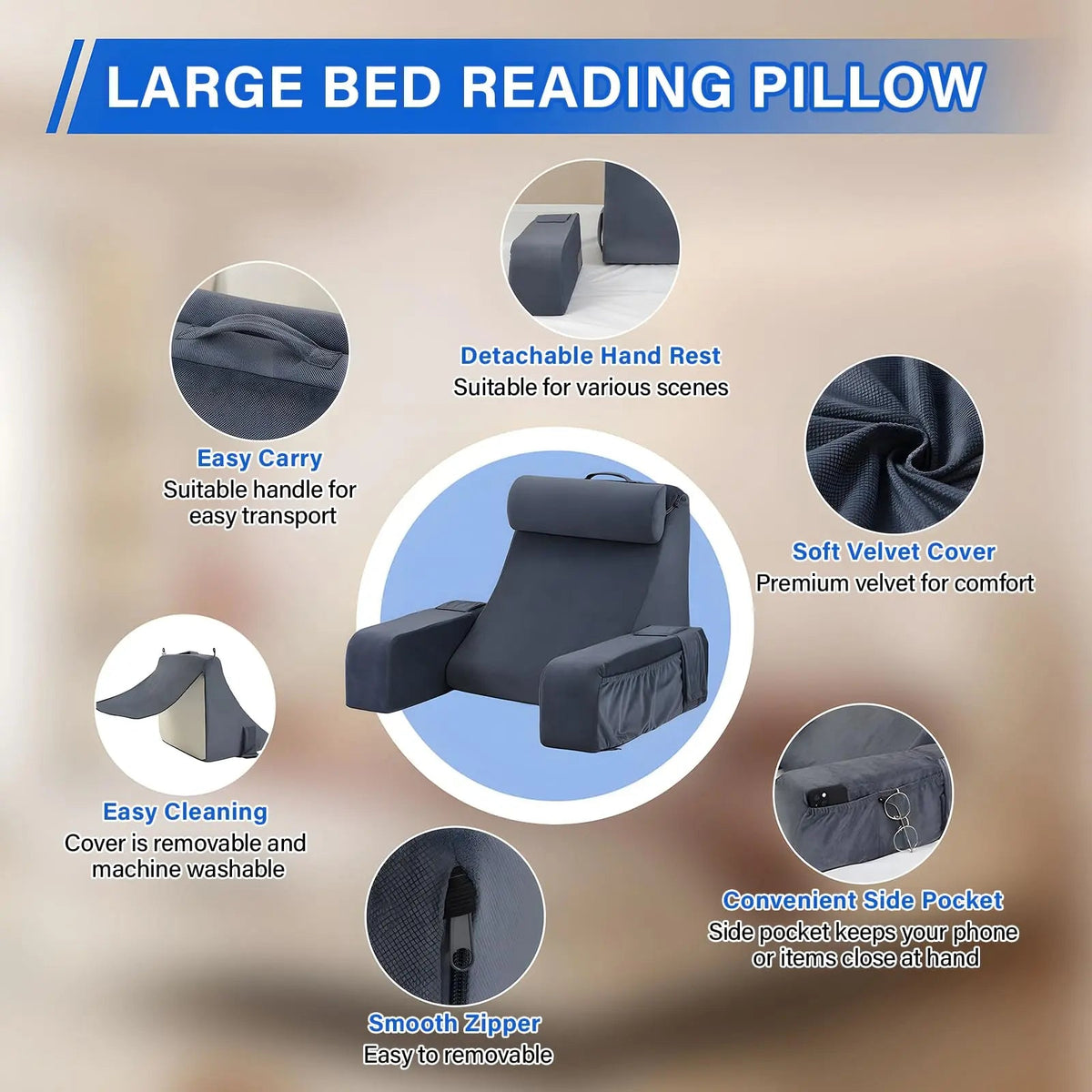Stryde Bedrest Reading Pillow