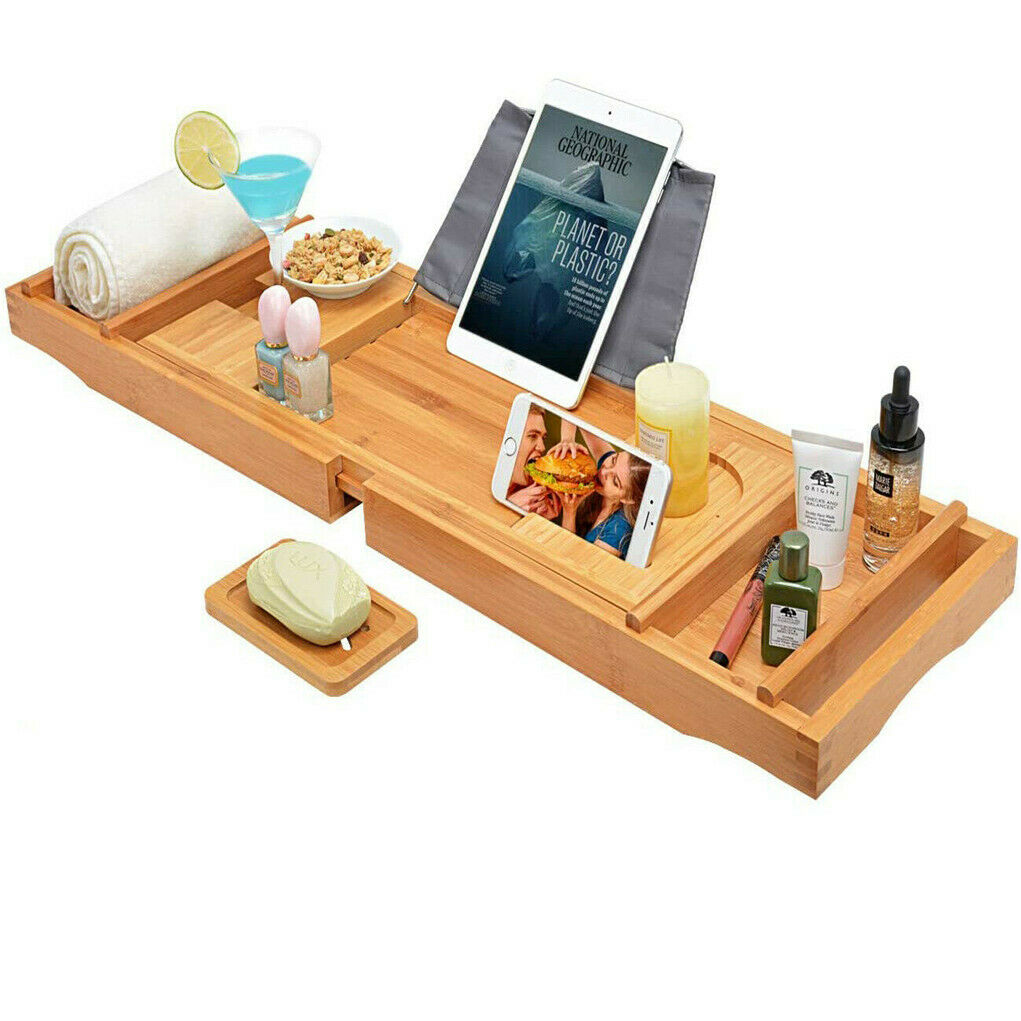 Stryde Expandable Bamboo Bath Caddy