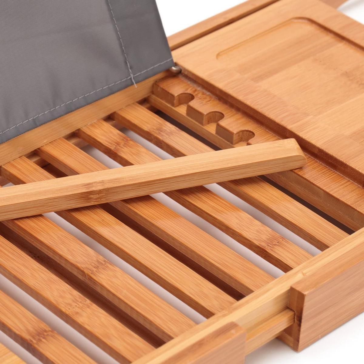 Stryde Expandable Bamboo Bath Caddy