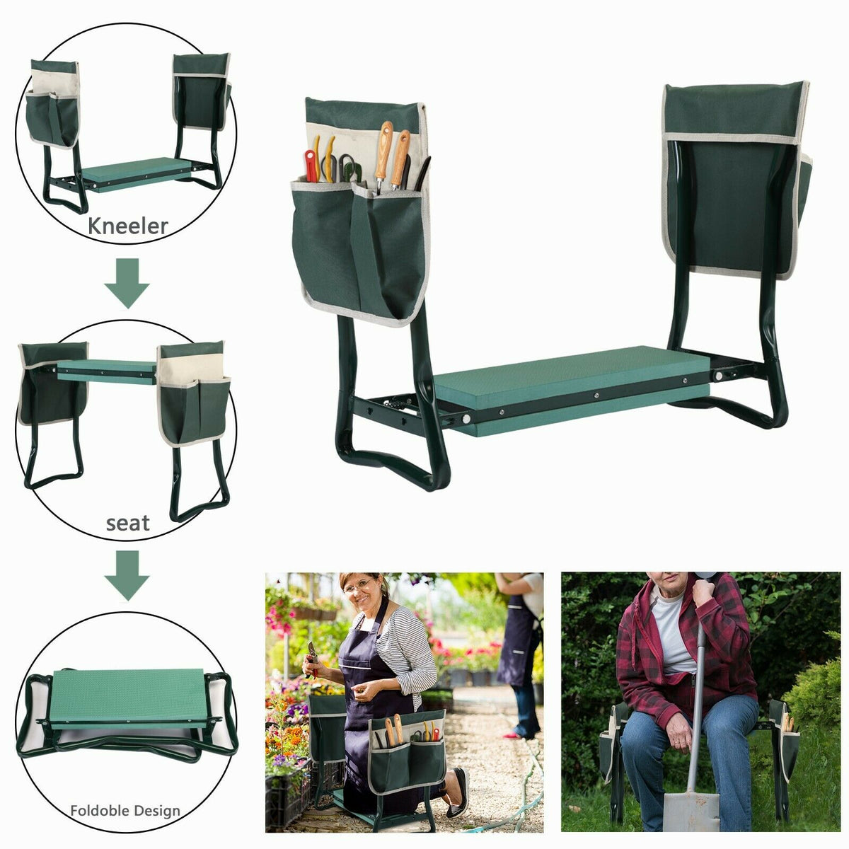 Stryde Padded Garden Kneeler & Seat